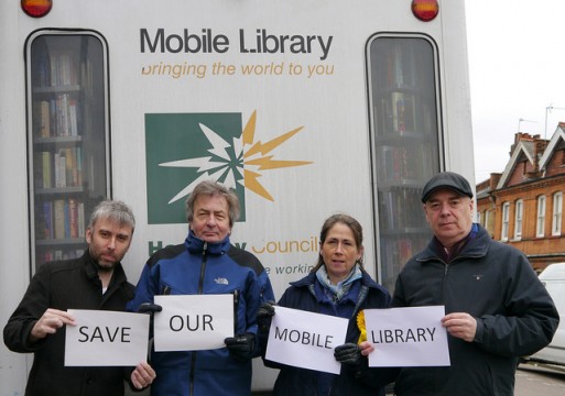 Haringey Lib Dems campaigning to save the mobile library